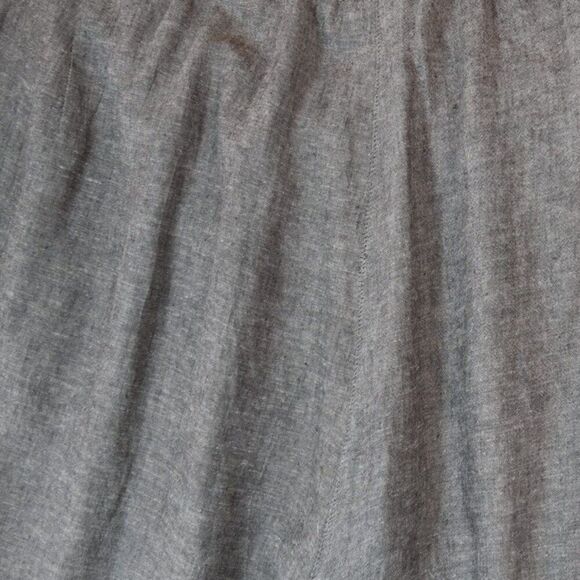 Pure Jill Gray Taupe Cropped Wrap Pants Size 4X Linen Blend Soft Wide Leg - Picture 8 of 12